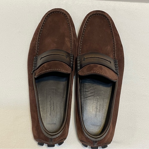 ERMENEGILDO ZEGNA suede driving loafers - Picture 4 of 11